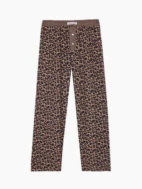 Hand Over Ex-Boyfriend Nicolas Cage Leopard Print Pants Pull-On Elastic Waist